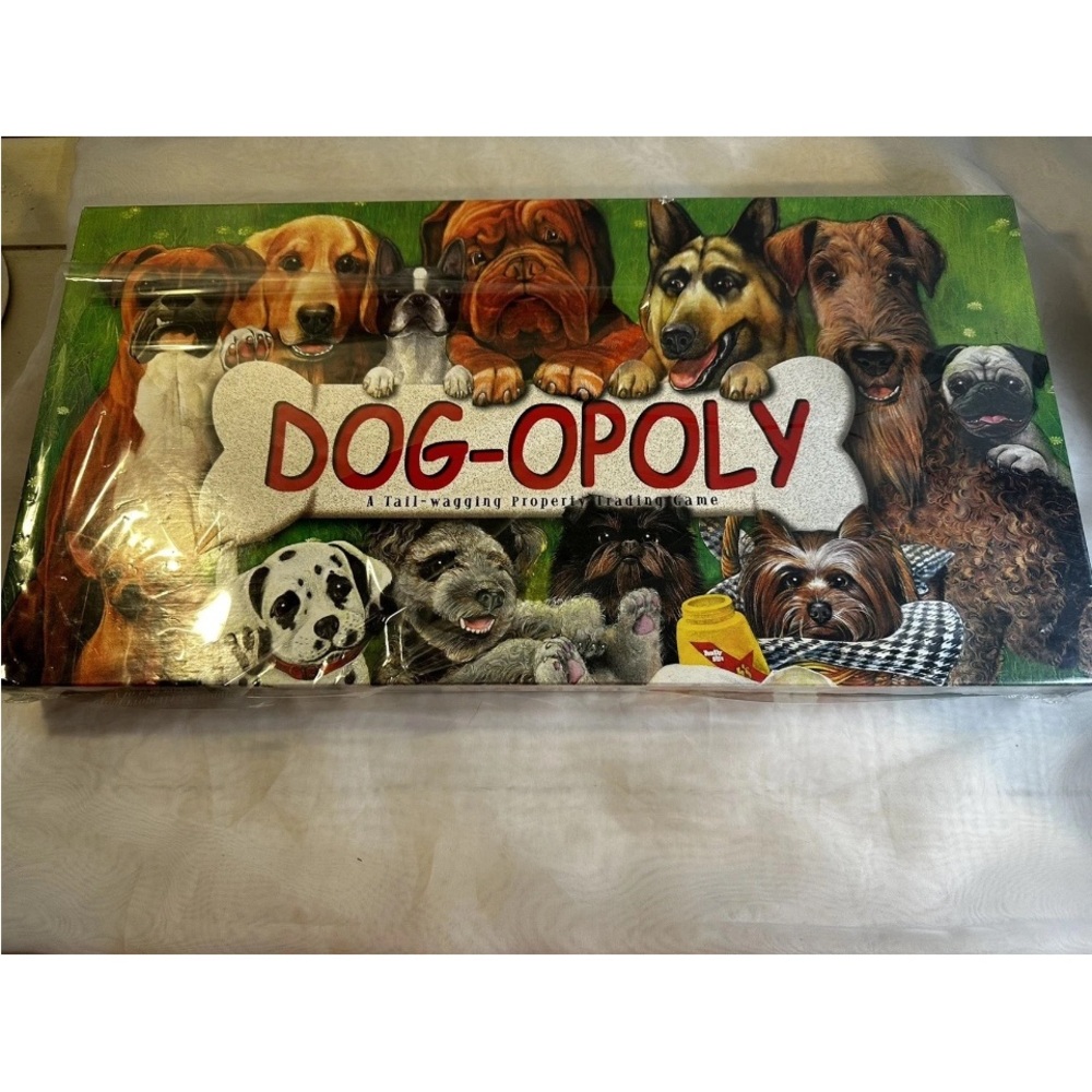 Dog-Opoly Board Game of Strategy
2–6 players
popular dog breeds
fun dog facts